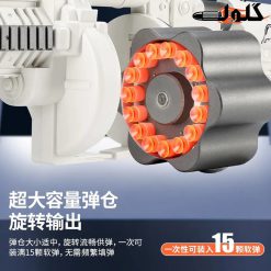 تفنگ تیر فومی شارژِی کد WJ567 سفید