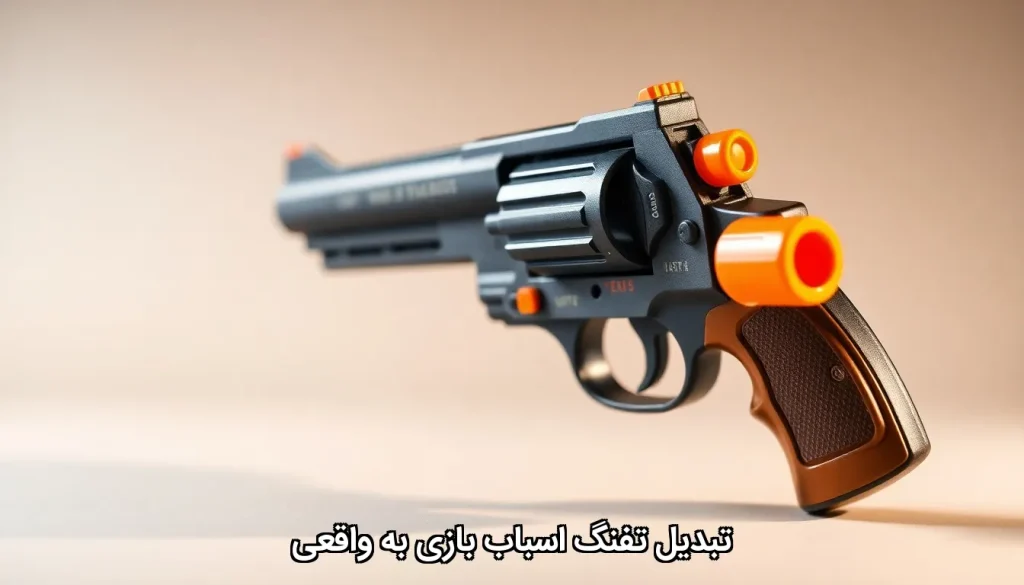 تبدیل تفنگ اسباب بازی به واقعی