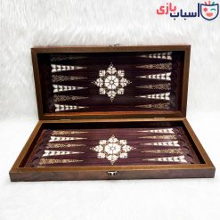 Alternative view of تخته نرد MDF ساده قفل دار طرح صدف