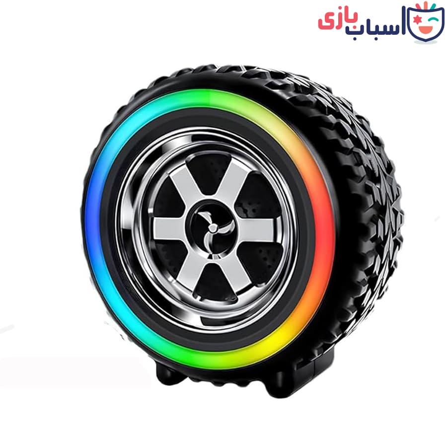 اسپیکر بلوتوث دار شارژی طرح لاستیک 2389 - تصویر 3