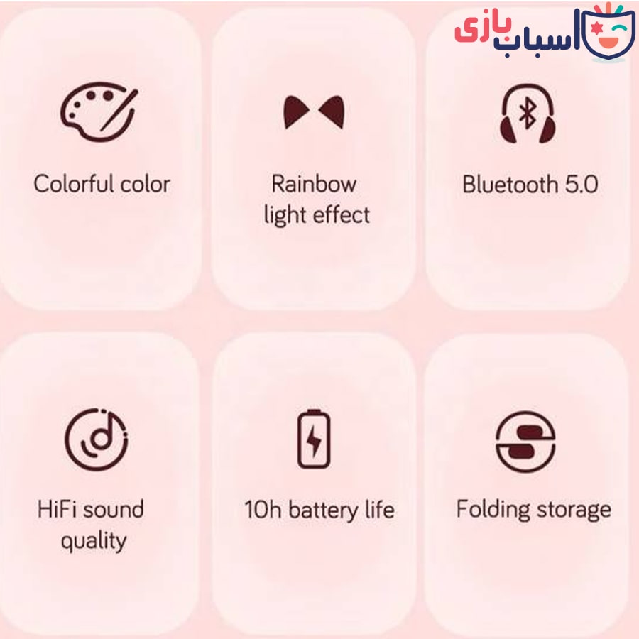 هدفون بلوتوث دار طرح گربه 23
