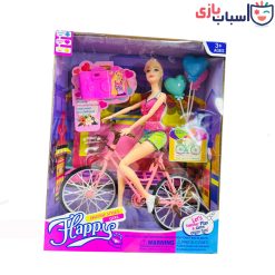 عروسک باربی با دوچرخه 9038