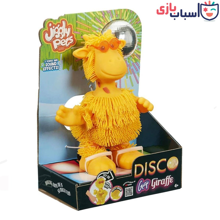عروسک زرافه شیک زن باطری خور